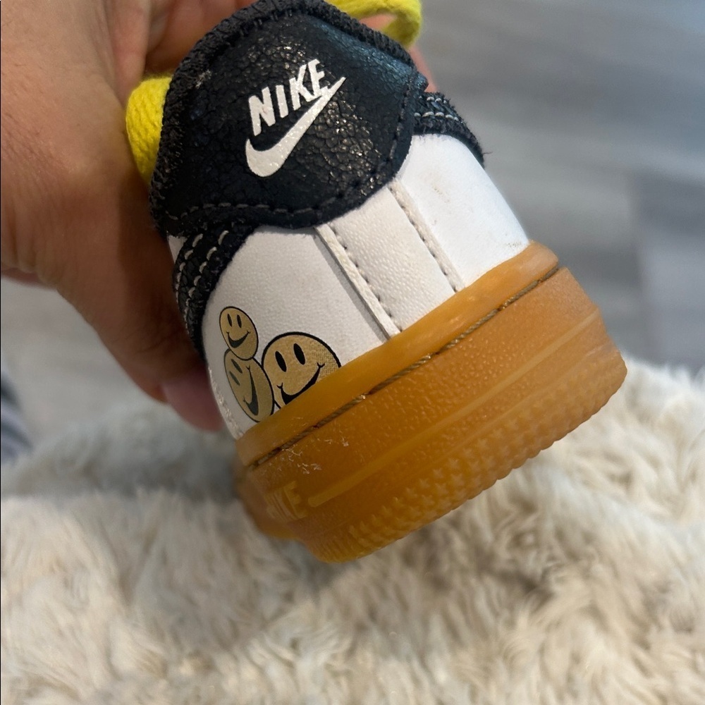 Toddler's Nike Force 1 LV8 White/Anthracite-Yellow Strike Size 4 - Picture 8 of 10